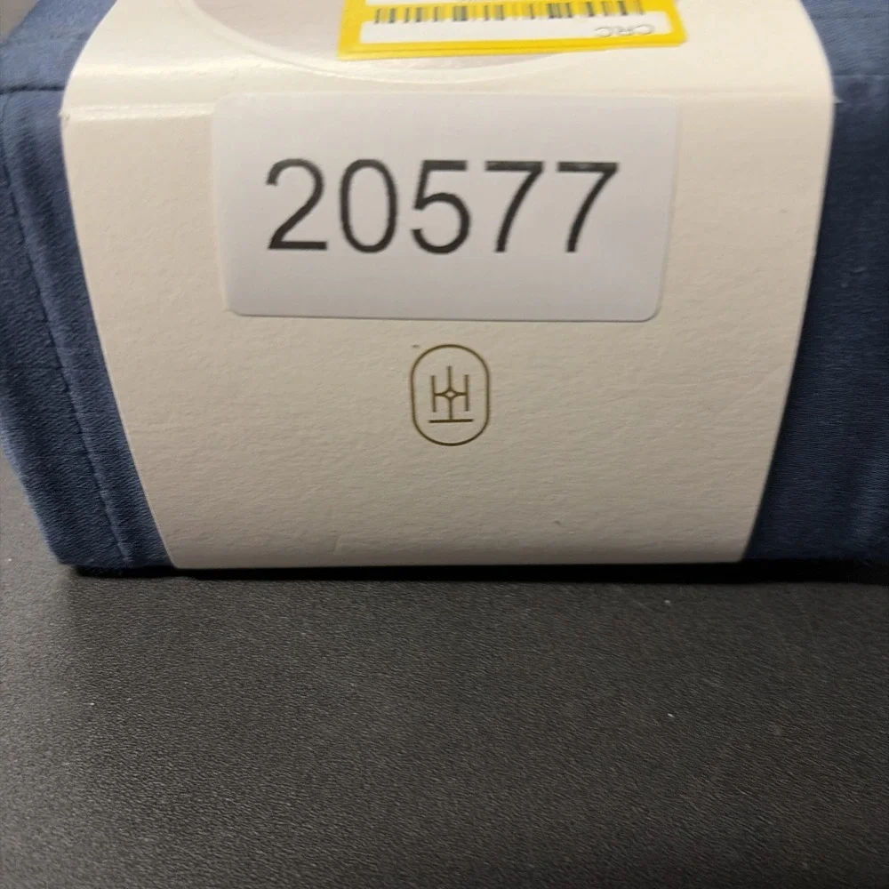 Full 400 Thread Count Performance Flat Sheet Metallic Blue Threshold Cotton 0577